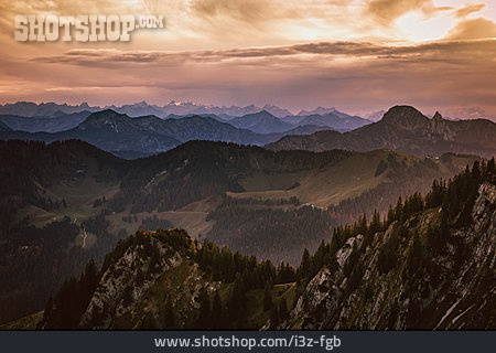 
                Berglandschaft, Bayern                   