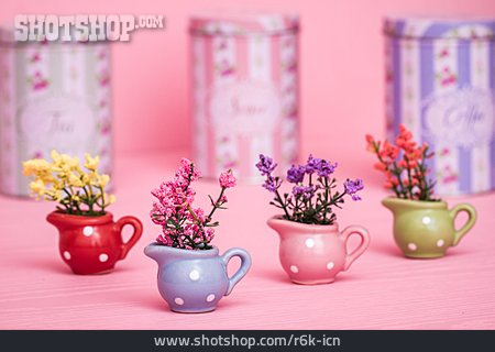 
                Blumen, Teekanne, Miniatur                   