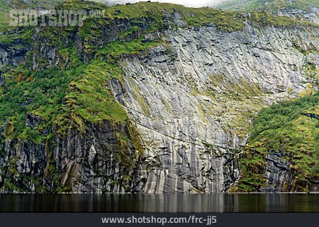 
                Felswand, Fjord                   