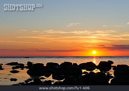 
                Sonnenuntergang, Ostseeküste                   