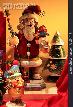 
                Weihnachtsmann, Weihnachtsdekoration, Holzfiguren                   