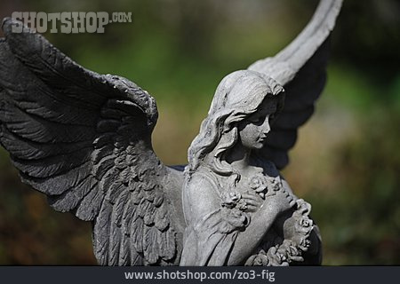 
                Cemetery, Angel, Mourning                   