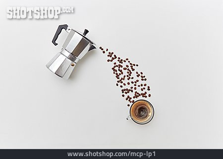 
                Espresso, Espressokanne, Espressobohne                   