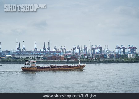 
                Hamburg, Frachtschiff, Containerterminal                   