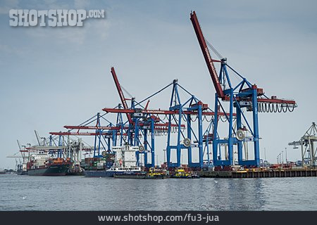 
                Verladekran, Containerterminal, Burchardkai                   