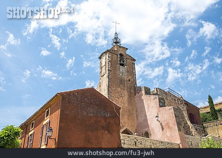 
                Kirche, Glockenturm, Roussillon                   