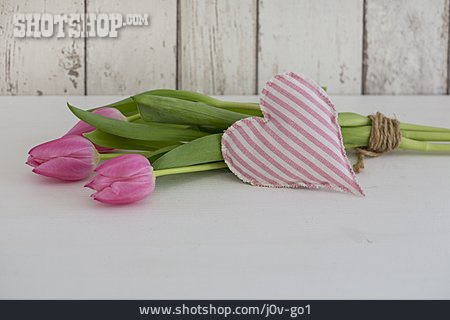 
                Tulpen, Stoffherz                   