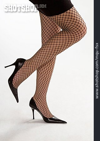 
                Sexy, High Heels, Netzstrumpfhose                   