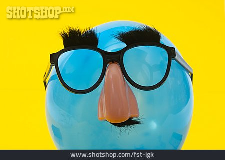 
                Luftballon, Verkleidung, Partybrille                   