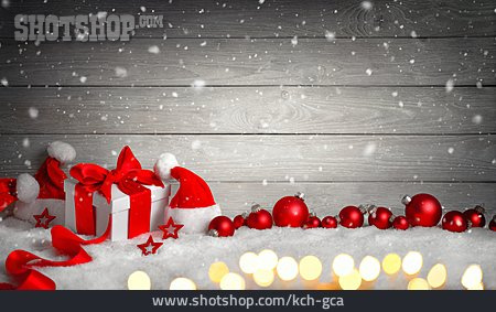 
                Weihnachtsmütze, Bescherung, Weihnachtsgeschenk                   