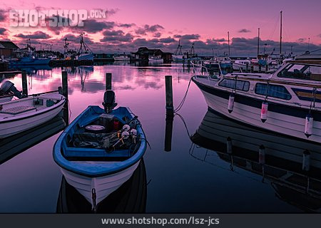 
                Sunrise, Harbor, Boats                   