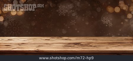 
                Holztisch, Weihnachtlich                   