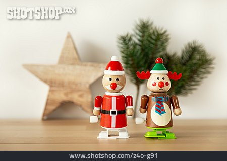 
                Weihnachtsmann, Rentier, Weihnachtsfigur                   