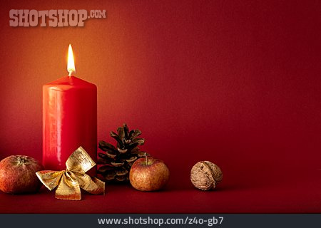 
                Kerze, Weihnachtskerze                   