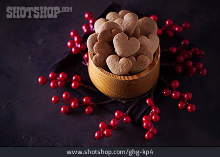 
                Gingerbread Heart, Christmas Cookies                   