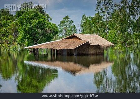 
                Hütte, überflutung                   