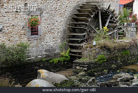 
                Wassermühle, Mühlrad                   