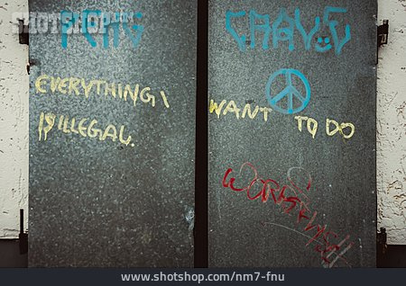 
                Graffiti, Unfreiheit, Beschwerde                   