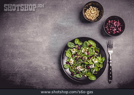
                Salat, Zutaten, Spinat                   