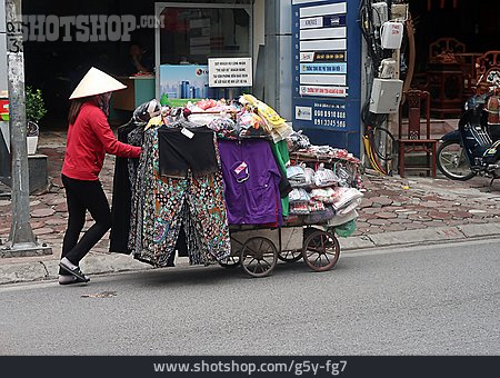 
                Vietnam, Straßenverkauf, Straßenhändler                   