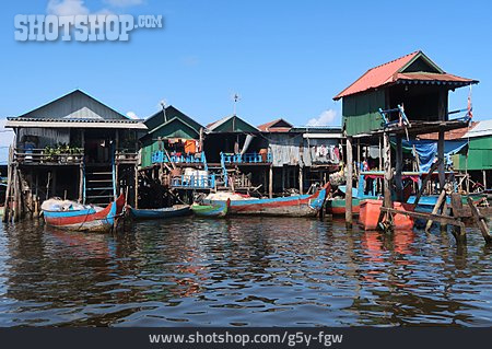 
                Tonle Sap See, Stelzenhäuser, Kampong Phluk                   