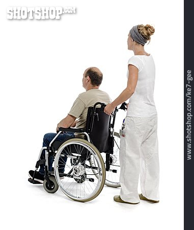 
                Krankenschwester, Rollstuhlfahrer, Pflegedienst                   