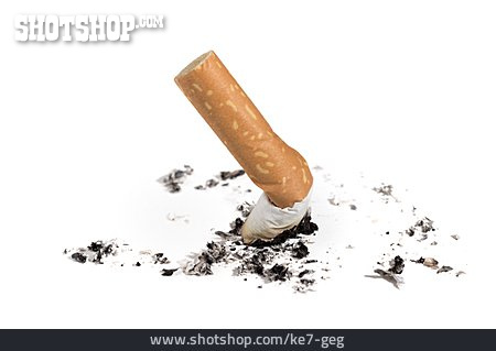 
                Nikotinsucht, Zigarettenstummel                   