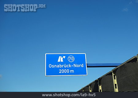 
                Autobahnausfahrt, Osnabrück-nord                   
