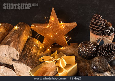 
                Geschenk, Stillleben, Weihnachtsdekoration                   