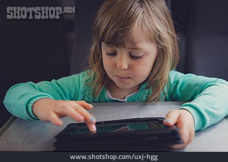 
                Mädchen, Online, Tablet-pc                   