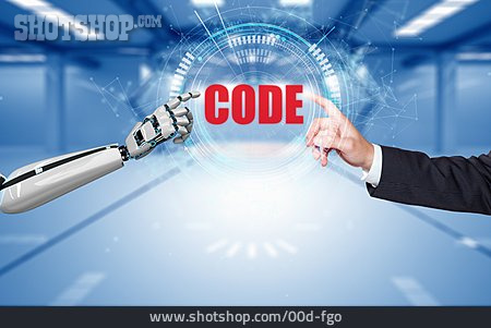 
                Roboter, Code, Künstliche Intelligenz                   