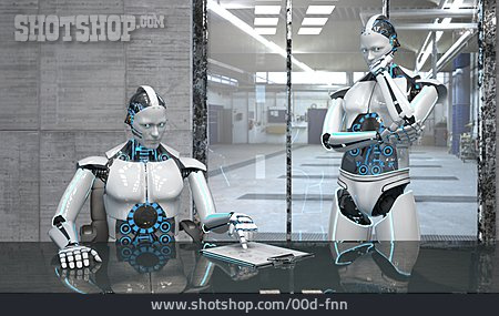 
                Zusammenarbeit, Roboter, Ai                   