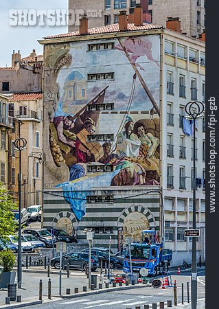 
                Fassade, Wandbild, Marseille                   