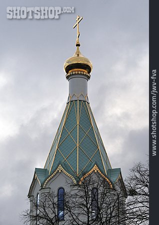
                Kirchturm, Russische Kirche                   