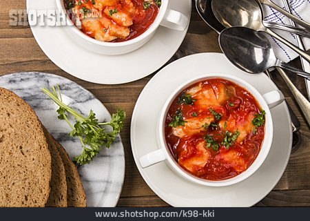 
                Tomatensuppe, Fischsuppe                   
