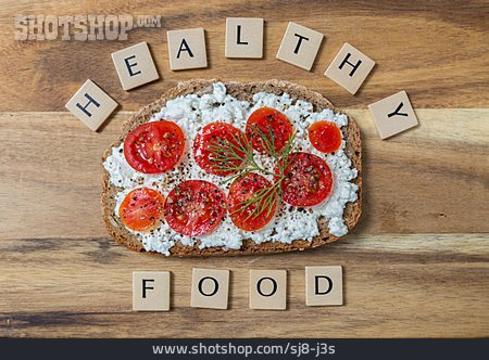 
                Vegetarisch, Tomatenbrot, Healthy Food                   