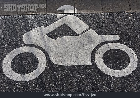 
                Piktogramm, Motorradparkplatz                   