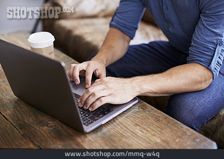 
                Cafe, Typing, Laptop                   
