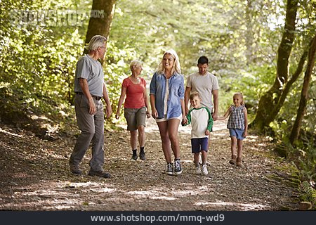 
                Familie, Ausflug, Waldspaziergang                   