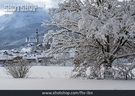 
                Dorf, Winter, Bayern                   