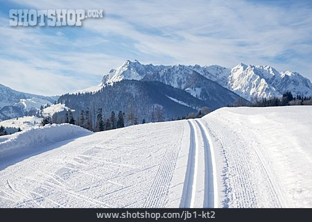 
                Mountain Range, Ski Track                   