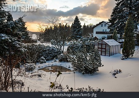 
                Garten, Winter                   