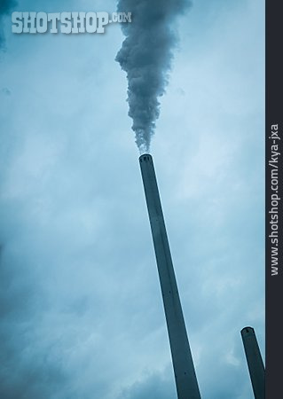 
                Schornstein, Smog, Luftverschmutzung                   