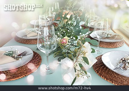 
                Hochzeit, Tischdekoration                   
