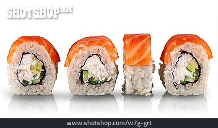
                Sushi, Lachs, Ura-maki                   