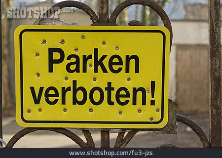 
                Hinweisschild, Parken Verboten                   