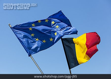 
                Flagge, Europaflagge, Belgien                   