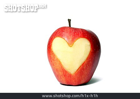 
                Apfel, Herz                   