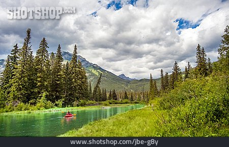 
                Kajak, Bow River, Banff National Park                   