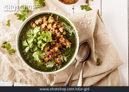 
                Croutons, Cremesuppe                   